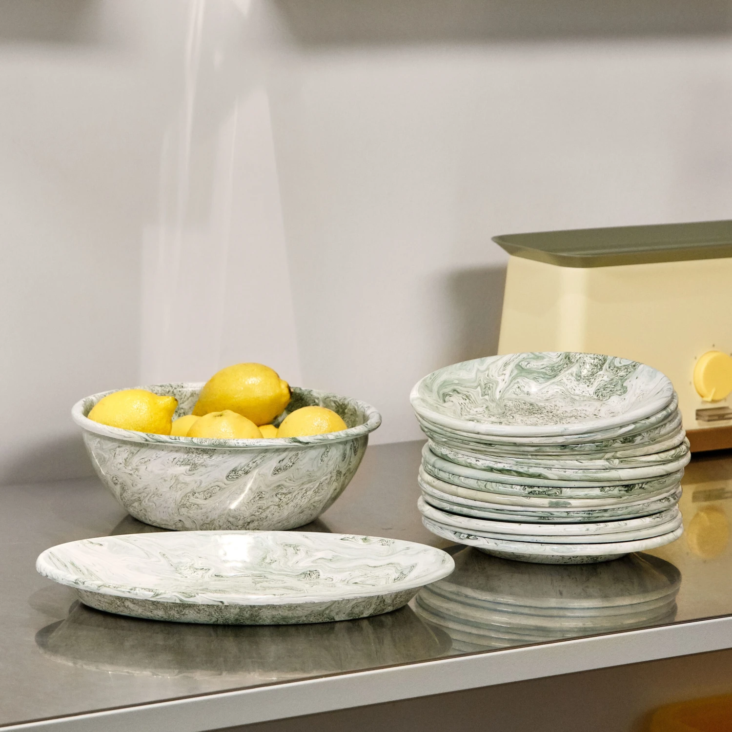 Hay Soft Ice Ovaal Bord 21,5x31,5 Cm 2 Hay Soft Ice Ovaal Bord 21,5x31,5 Cm - Afbeelding 2