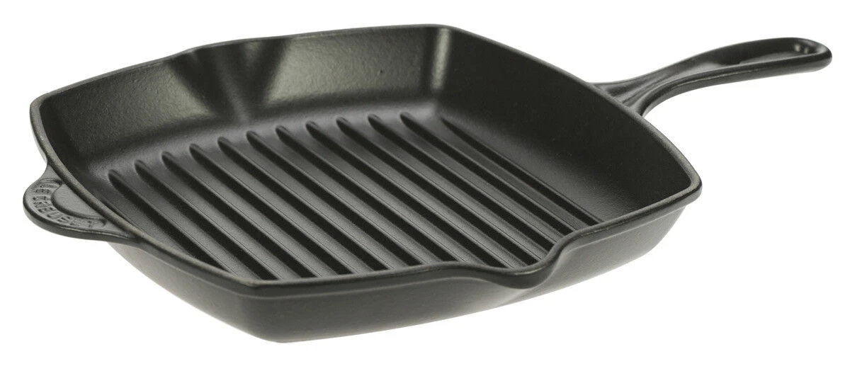 Le Creuset Skillet Grill Vierkant 26 Cm Gietijzer Matzwart 1 Le Creuset Skillet Grill Vierkant 26 Cm Gietijzer Matzwart