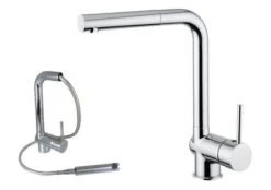 Alveus Kranen - Keukenkraan Lamar, Met Uittrekbare Uitloop, Chroom K-KI111207